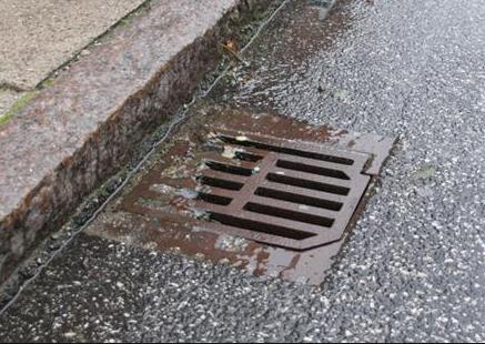 Eksempel på rendestens- og regnvandsbrønd