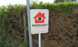 Eksempel på skilt til Nabohjælp